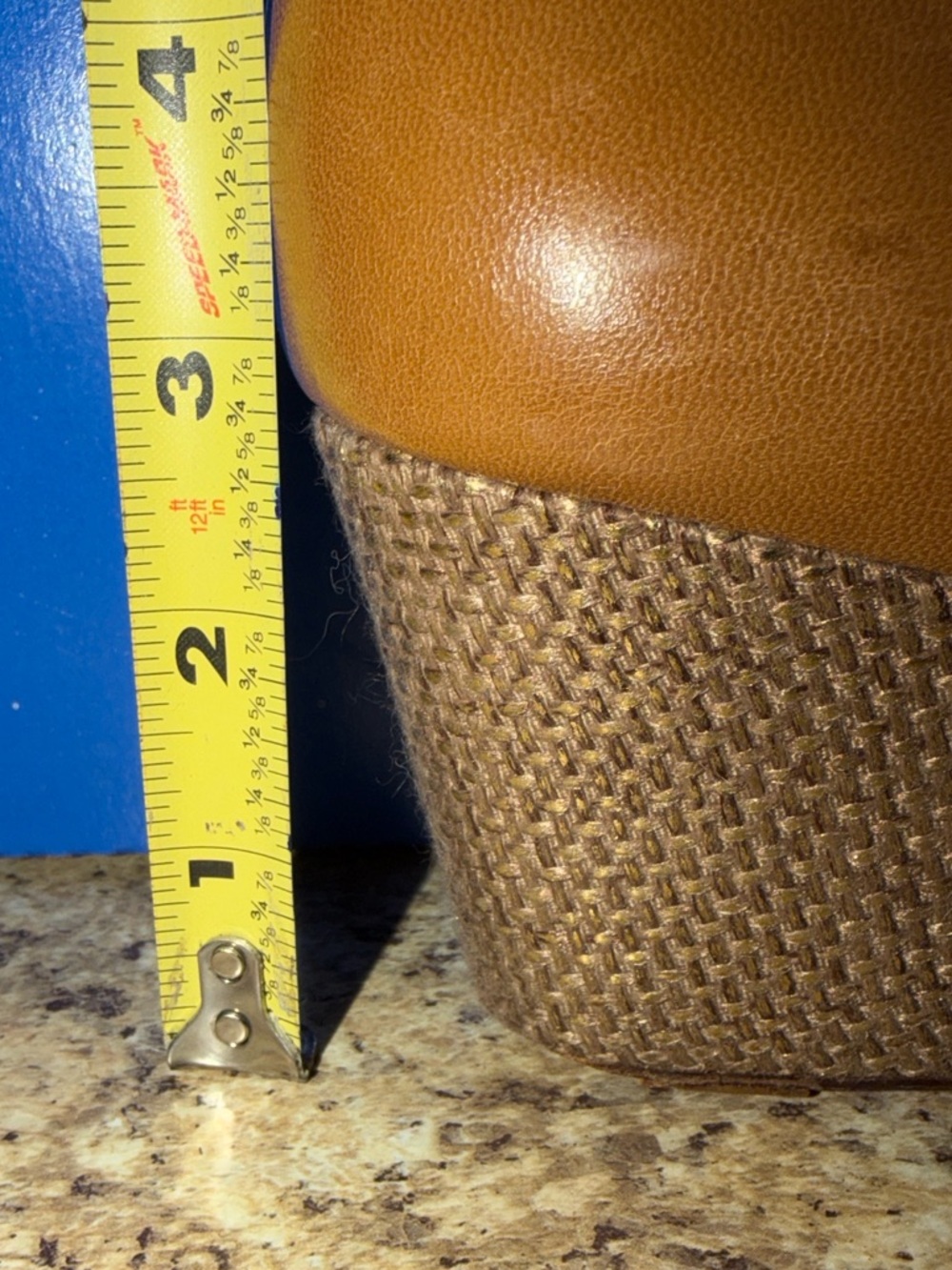 Christian Louboutin Tan Leather Wedge Espadrilles Red Bottom PeepToe Heels EU40 - Picture 14 of 14